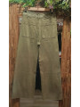 PANTALÓN VERDE EFECTO DESGASTADO