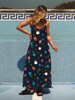 VESTIDO LARGO LENCERO "AMA"