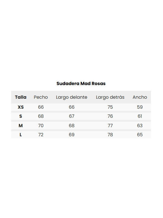 SUDADERA ROSAS