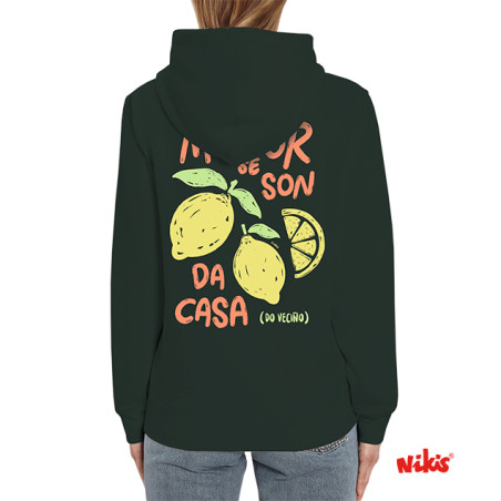 SUDADERA UNISEX CAPUCHA MELLOR SE SON DA CASA