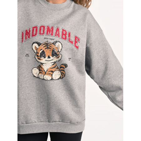 SUDADERA GRIS "CUQUI"