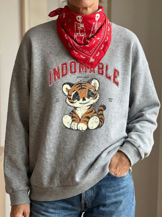 SUDADERA GRIS "CUQUI"