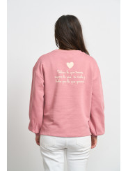 SUDADERA BÁSICA ROSA