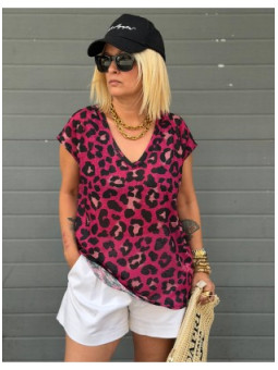 CAMISETA OVER ROCK & LOVE ROSA