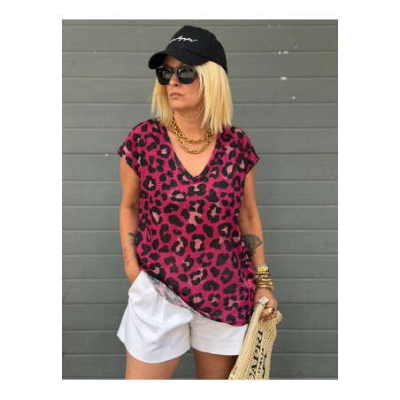 CAMISETA OVER ROCK & LOVE ROSA