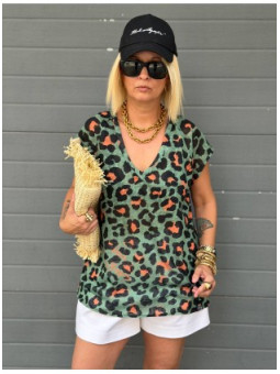 CAMISETA OVER ROCK & LOVE VERDE